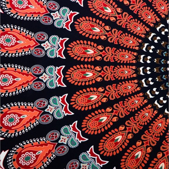 Printed Round Beach Towels And Yoga Mat - Image 5