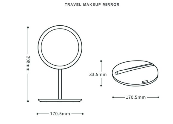 LED Folding Mirror Make-up mirror - Image 6