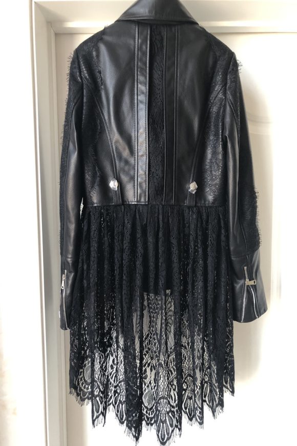 Leather Women's Short Motorcycle Zipper - Image 4