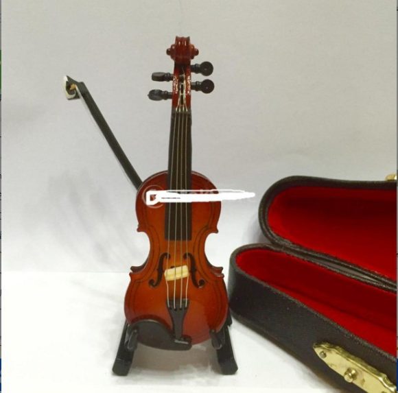 Violin Model Mini Violin Miniature Violin Crafts Ornaments Studio Photography Photo Props - Image 3
