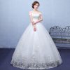 summer paragraph white word shoulder wedding dress lace wedding bride wedding dress wholesale custom - Image 4