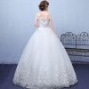 summer paragraph white word shoulder wedding dress lace wedding bride wedding dress wholesale custom - Image 2