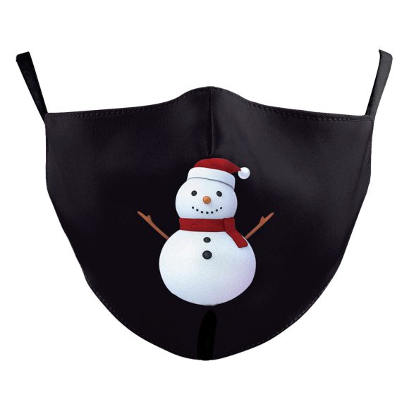 Christmas Red Digital Printing Double-layer Dust Mask - Image 2