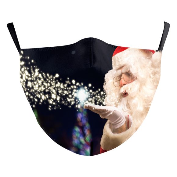 Christmas Red Digital Printing Double-layer Dust Mask - Image 7