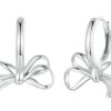 Simple All-match Bow Ear Clip S925 Sterling Silver - Image 6