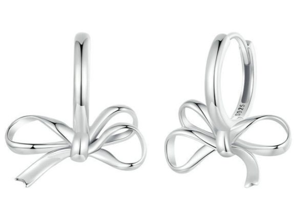Simple All-match Bow Ear Clip S925 Sterling Silver - Image 6