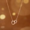 Mobius Strip Necklace Female Summer Circle Clavicle Chain