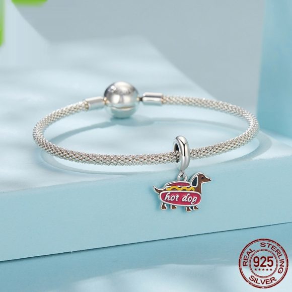 Sausage Dog Pendant S925 Silver Bead Accessories - Image 6