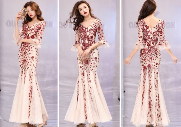 Banquet evening dress princess slim dress - Image 4