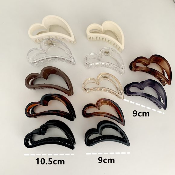 Plastic Love Frosted Texture Acrylic Hair Jaw Clip - Image 2