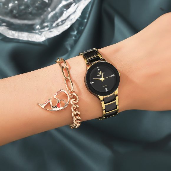 New Fashion Simple All-match Couple Watch Heart Bracelet Suit - Image 8