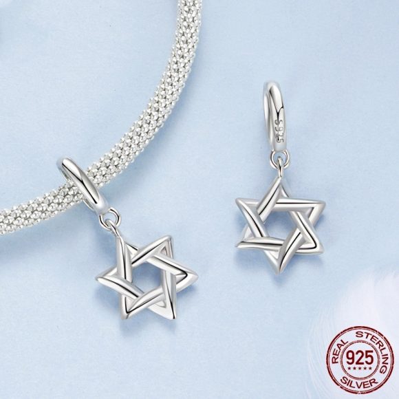 Six-pointed Star Pendant Diy Bracelet String Beads Scattered Beads - Image 5