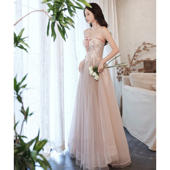 Elegant Tube Lace Sequined Ball Gown Pageantry Gown Prom gown - Image 3