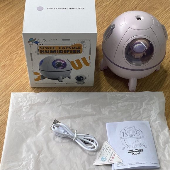 Portable Humidifier Desktop USB Astronaut Space Air Humidifier Diffuser 220ML With Colorful Led Light Christmas Gift - Image 4