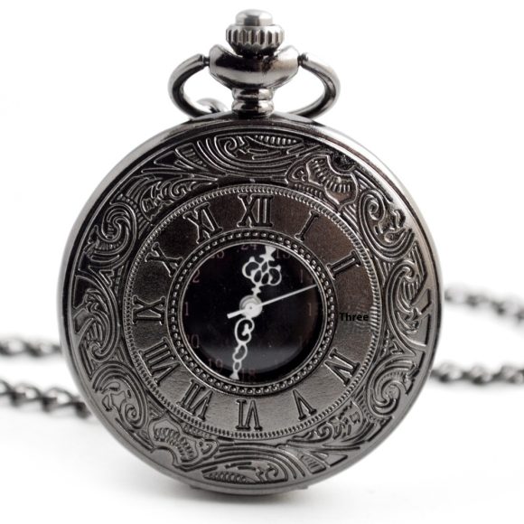 Quartz Pocket Watch Retro Roman Style Hollow-out - Image 6