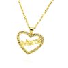 MOm Heart-shaped Letter Pendant Necklace All-match Clavicle Chain - Image 2