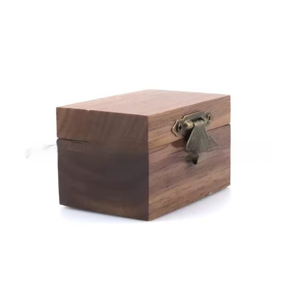 Walnut Wooden Engagement Ring Box - Image 7
