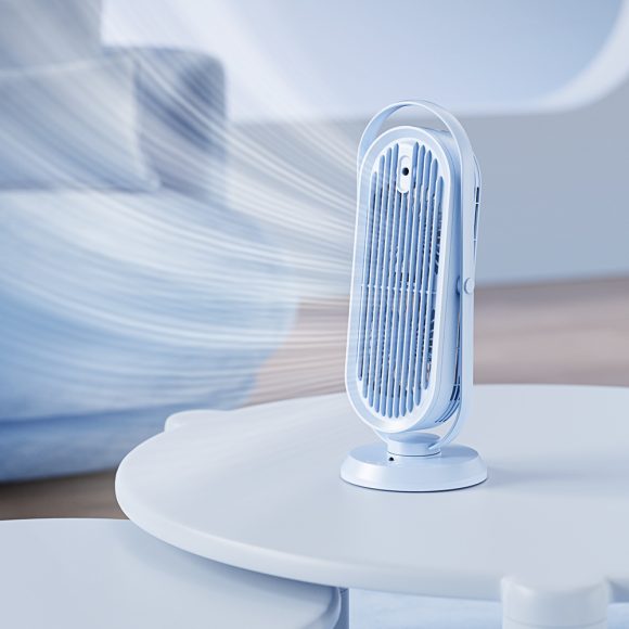 Shaking Head Spray Desktop Office USB Tower Fan Household Large Wind Humidifier Fan - Image 6