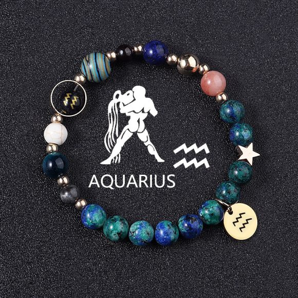 Twelve Constellations Bracelets Natural Stone Phoenix Lapis Lazuli Eight Planets - Image 8