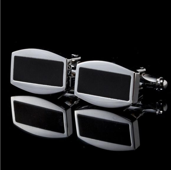 Square Men's Cufflinks Spot Simple French Cuff Buttons - Image 4