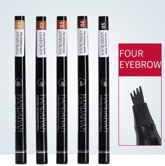 Microblading Eyebrow Pencil Waterproof Fork Tip Tattoo Pen Tinted Fine Sketch Eye Brow Pencils Long Lasting Eyebrows - Image 3
