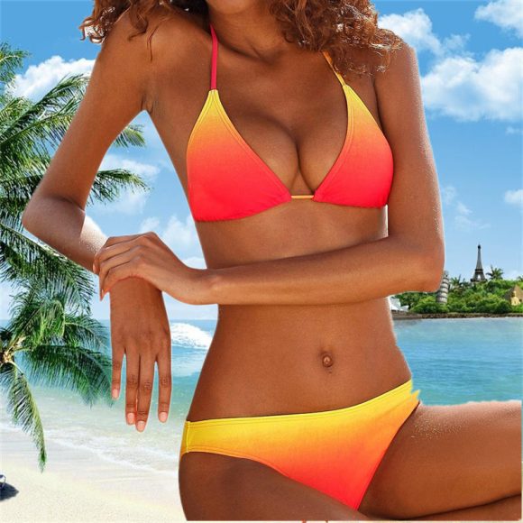 Swimsuit Women's Gradient Series Split Swimsuit Bikini - Image 3
