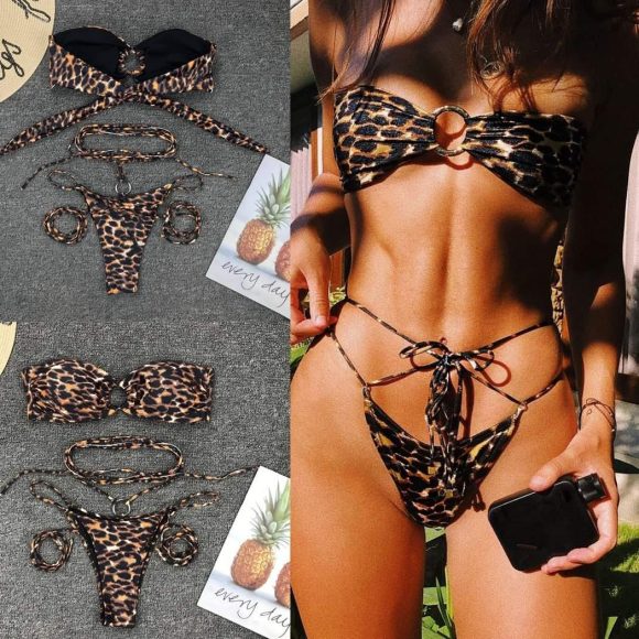 Leopard print bikini - Image 6