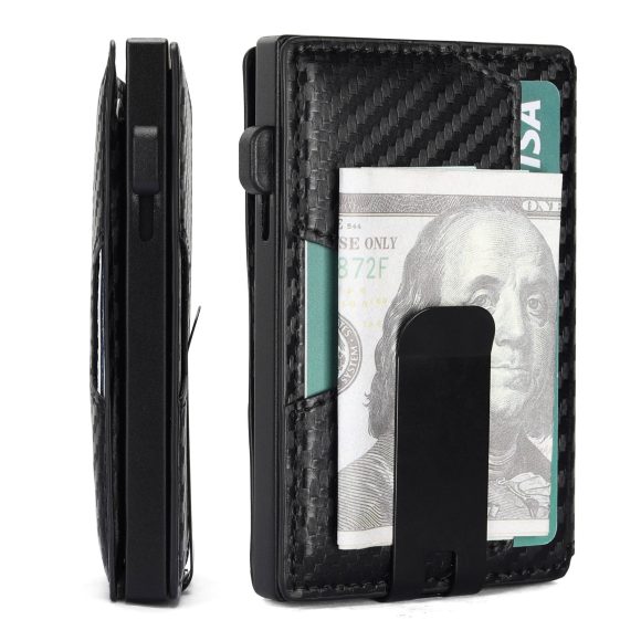 Wallet Creative Carbon Fiber Pattern Simple Men's Card Holder - Image 4