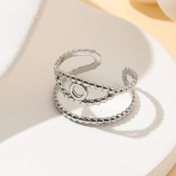 French Retro Stainless Steel Ring For Women - Image 5