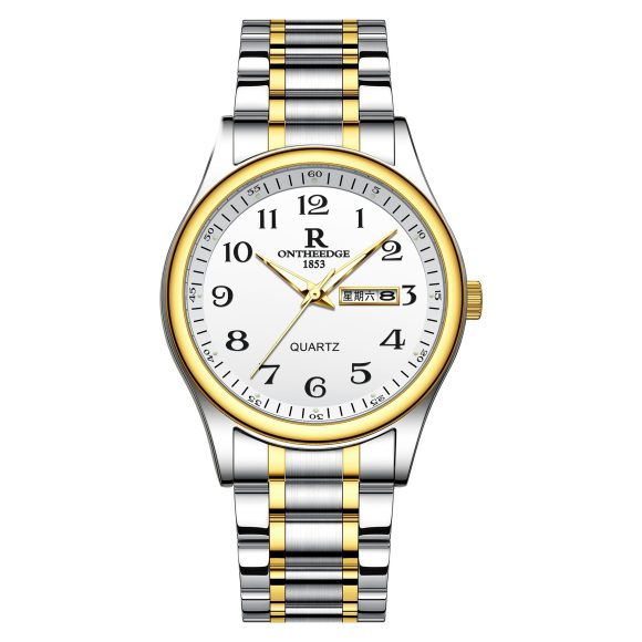 All-steel Double Calendar Middle-aged And Elderly Men's Watch - Image 6