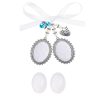 Bow Knot Pearl Love Photo Pendant Gem Holder Wings Photo Frame - Image 8