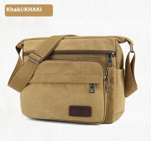 Men's Shoulder Bag Retro Leisure Crossbody Bag Outdoor Sports Canvas Bag - Image 2