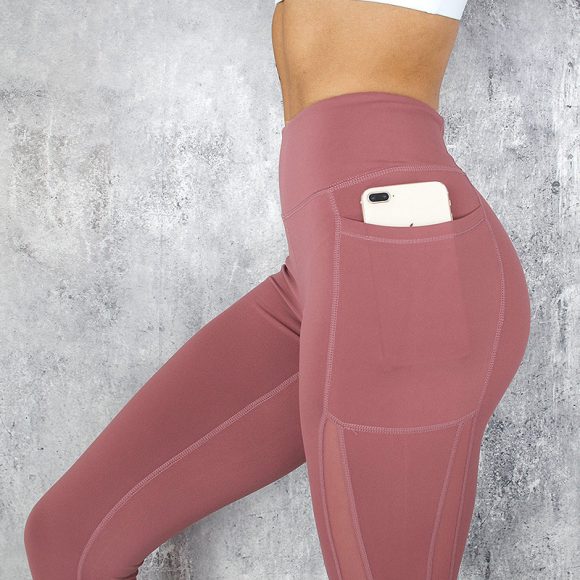 Women High Waist Pocket Leggings Solid Color - Image 7