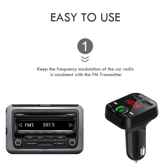 FM transmitter car charger receiver - Image 3