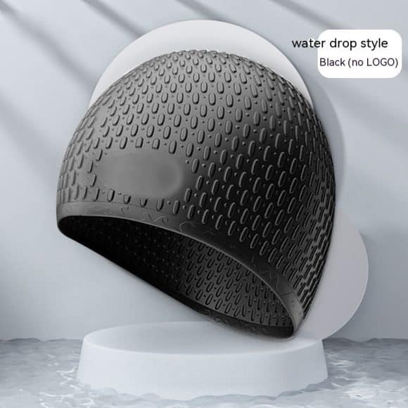 Fashion Silicone Water Drop Swimming Cap - Image 6
