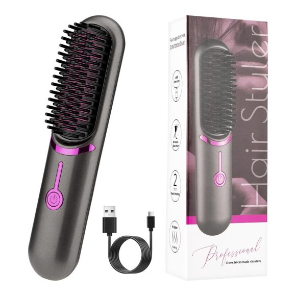 Wireless Straight Comb USB Charging Hairdressing Comb Rolls - Image 4