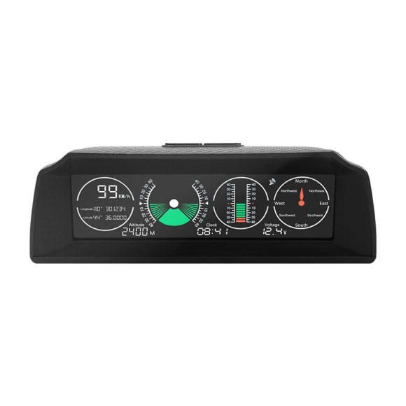 GPS GO 2 Universal Car HUD Monitoring Speed Level Gradient Compass - Image 7