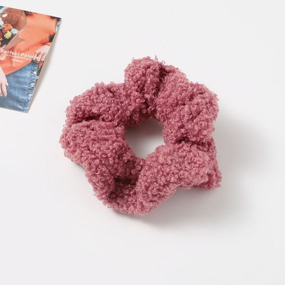 Autumn And Winter Plush Large Intestine Hair Ring Internet Celebrity Lamb Hair Ring Korean Style Simple Hair Accessories - Image 3