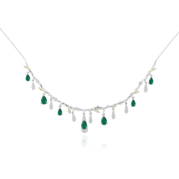 S925 Silver Natural Topaz Necklace - Image 3