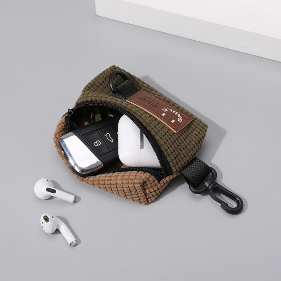 Corduroy Portable Storage Outdoor Cycling Pannier Bag - Image 4