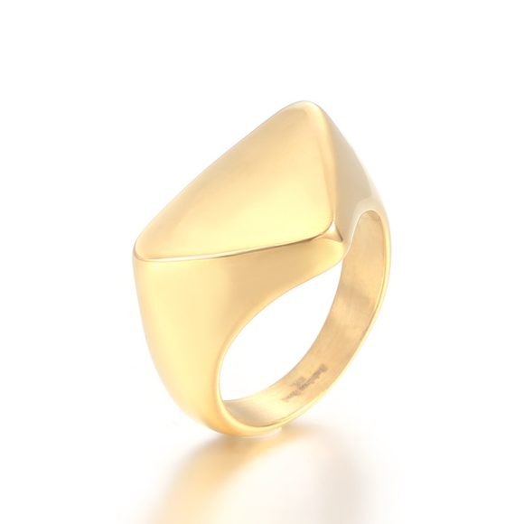 Fashion Triangle Stainless Steel Men's Ring - Image 2