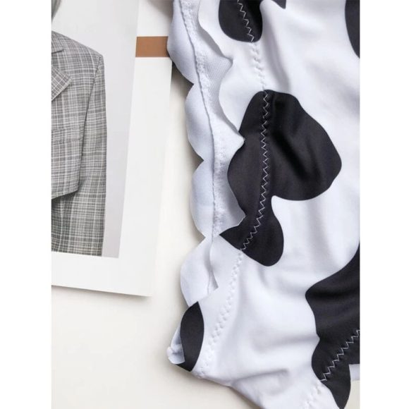 New Style Wrapped Breast Bikini Cow Print - Image 5