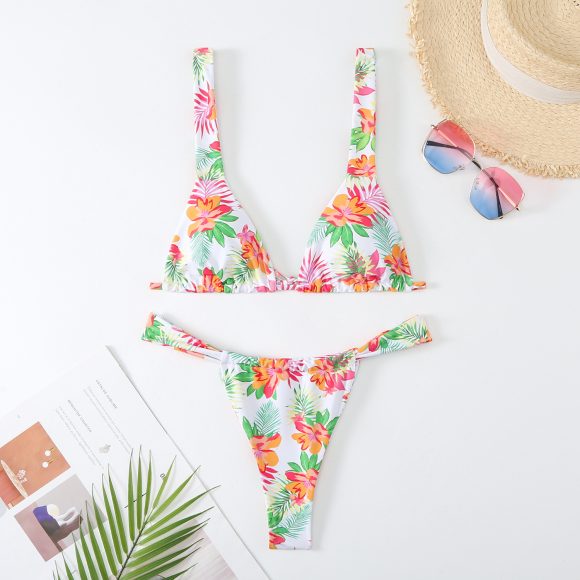 Women's Printed Multi-color Bikini Swimsuit - Image 5