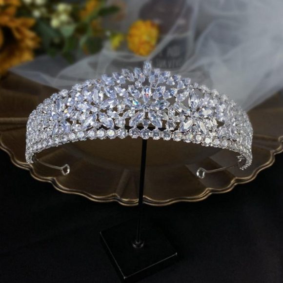 Luxury New Queen's Zircon Crown Jewelry - Image 5