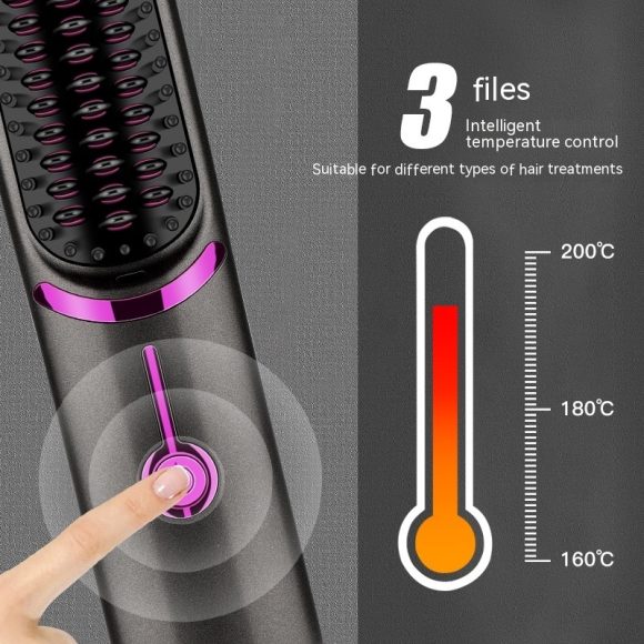 Wireless Straight Comb USB Charging Hairdressing Comb Rolls - Image 2