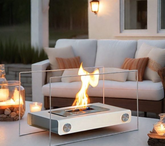Desktop Living Room Dining Table High-grade Ornaments Real Fire Ethanol Fireplace Heating Decoration - Image 2