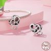 Herz Beaded MOM 925 Silver Heart-shaped String Beads DIY Bracelet Accessories - Image 6