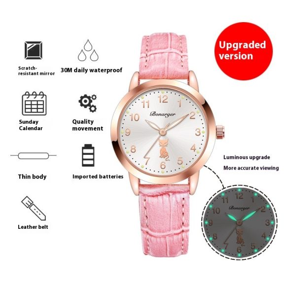 Women's Luminous Quartz Watch With Simple Waterproof Belt - Image 9