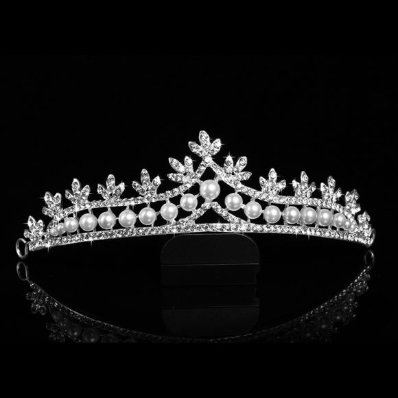 Bridal Pearl Crown Jewelry Hair Accessories - Image 5