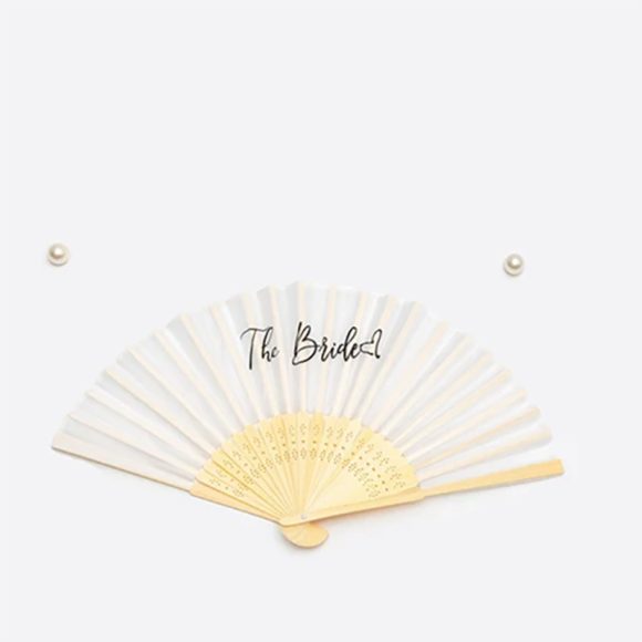 Bride And Bridesmaid Black And White Fan Bachelor Party Wedding - Image 4
